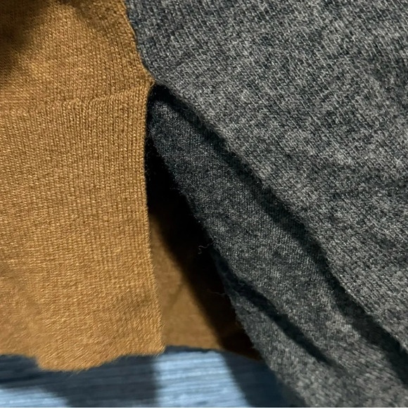 J. Crew Colorblock Wool Tunic Sweater – Women’s Size Medium, Brown & Gray - Picture 8 of 8